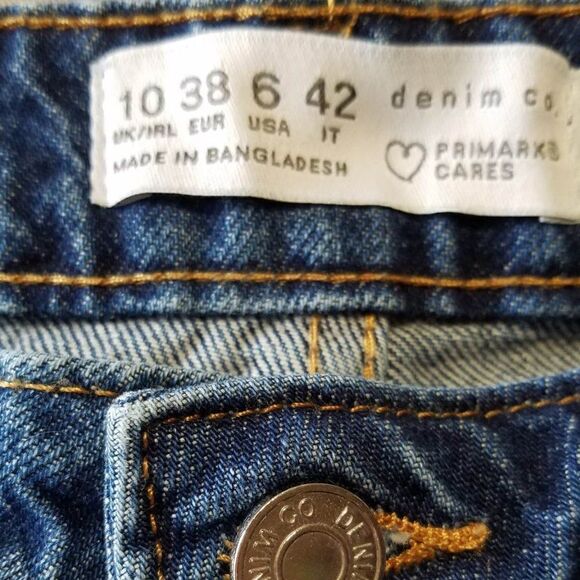 Primark Denim Mom Jeans Size 10 - Picture 4 of 11